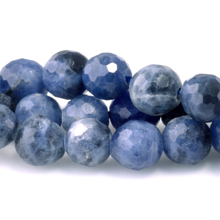 Sodalite 6mm Faceted Round - 15-16 Inch
