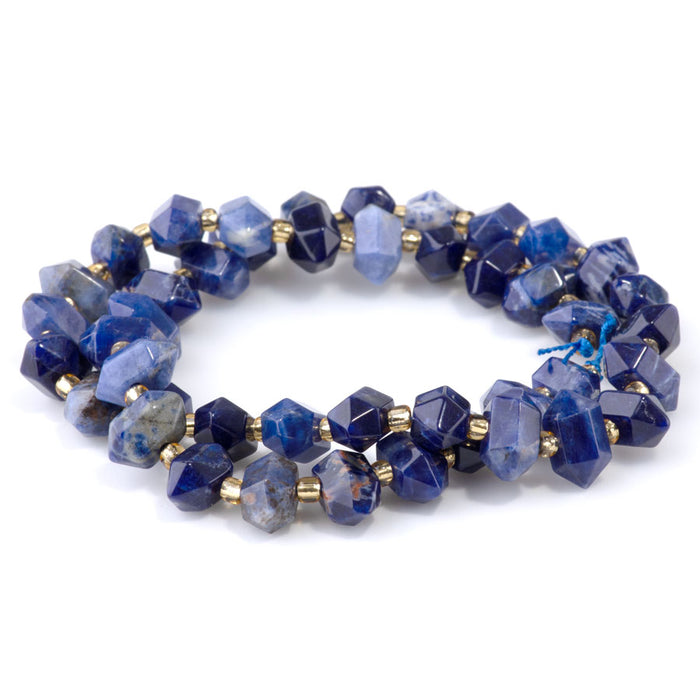 Sodalite 6x11mm Side Drilled Points - 15-16-Inch