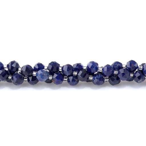 This is a Dakota Stones 7x8mm Sodalite Gemstone strand with A grade faceted nugget beads in 15-16 inch strand.