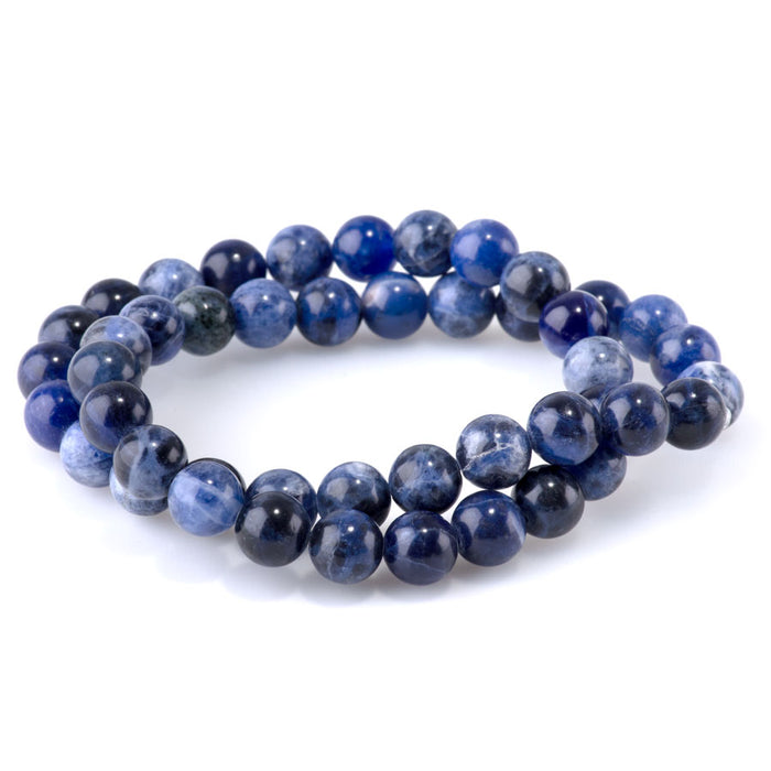 Sodalite 8mm Round 15-16 Inch