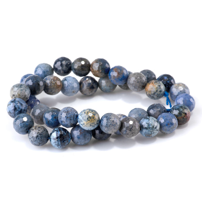 Sunset Dumortierite 10mm Faceted Round - 15-16 Inch