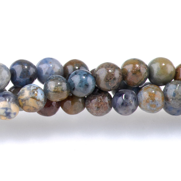 Sunset Dumortierite 4mm Round - 15-16 Inch