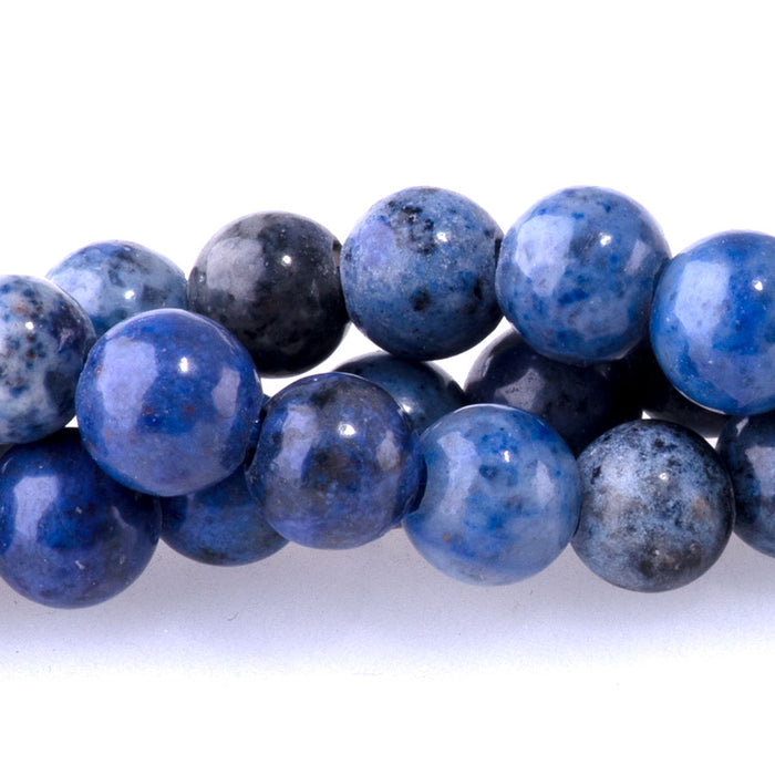 Sunset Dumortierite 6mm Round - Large Hole Beads