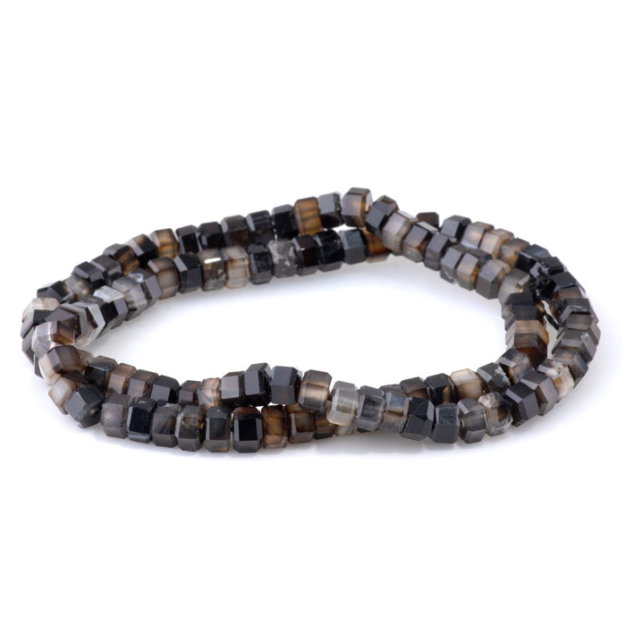 Sardonyx 6mm Hexagon - 15-16 Inch