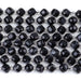This is a Dakota Stones 6x8mm Black Sardonyx Corner Gemstone strand with table-cut cube beads in 15-16 inch strand.