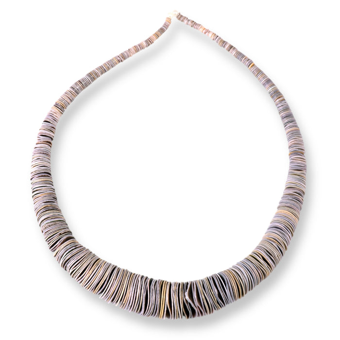 Green Lip Shell 4-20mm Graduated Heishi - 15-16 Inch