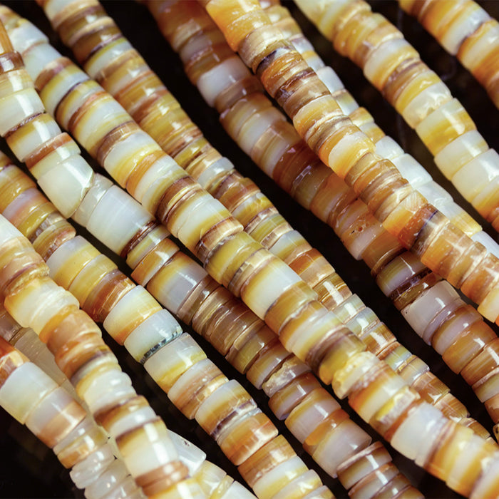 Melo Shell 5mm Heishi - 15-16 Inch