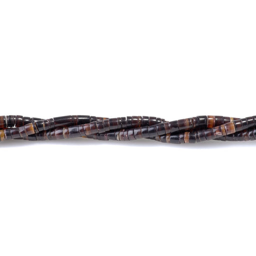 This is a Dakota Stones 5mm Purple Oyster Shell Gemstone strand with heishi beads.
