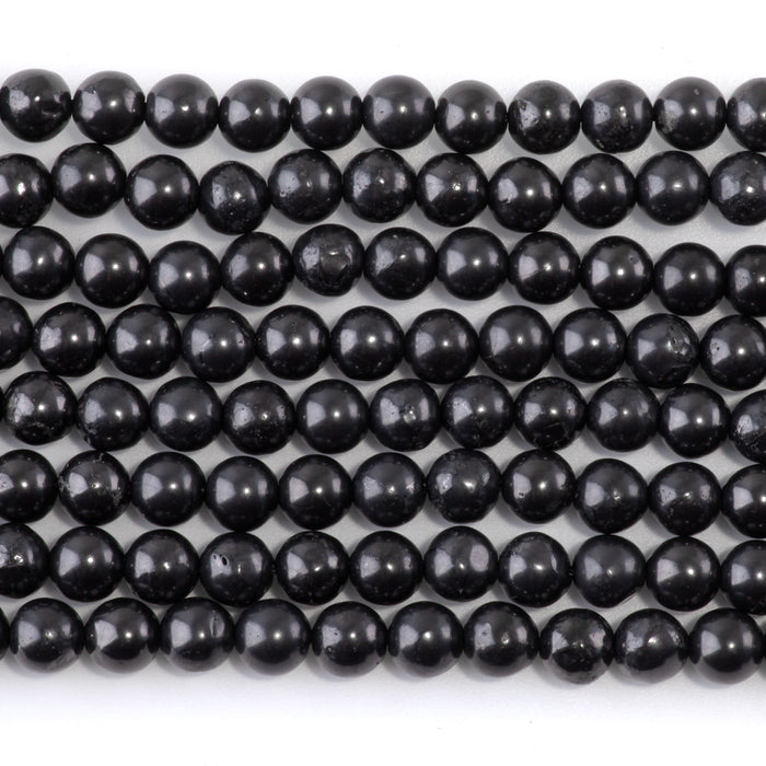 Shungite 6mm Round - 15-16 Inch