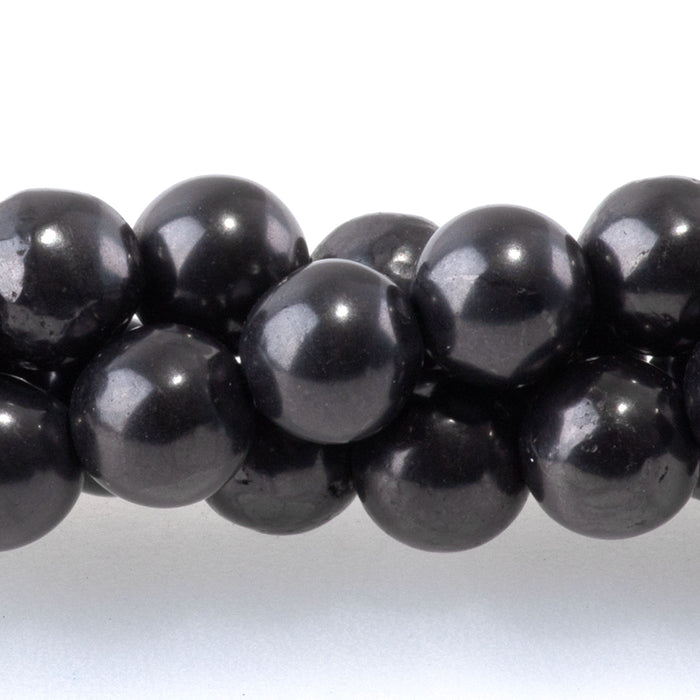 Shungite 6mm Round - 15-16 Inch