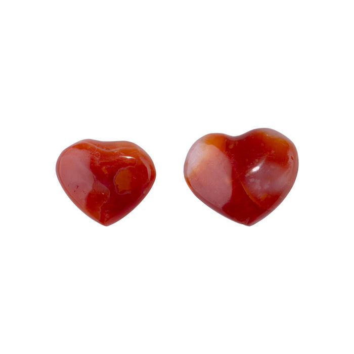 Carnelian 20-30mm Heart - DS ROCK SHOP