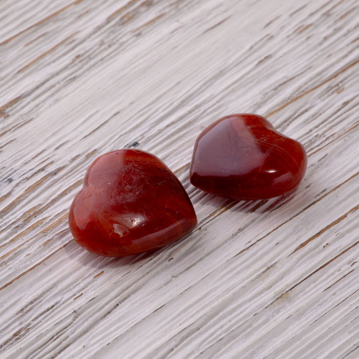 Carnelian 20-30mm Heart - DS ROCK SHOP