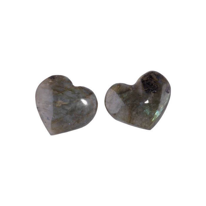 Labradorite 20-30mm Heart - DS ROCK SHOP