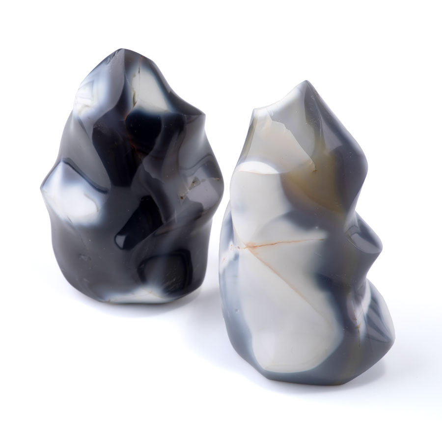 Orca Agate 60-120mm Flame - DS ROCK SHOP — Dakota Stones