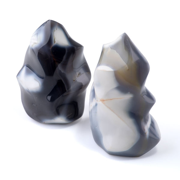 Orca Agate 60-120mm Flame - DS ROCK SHOP — Dakota Stones