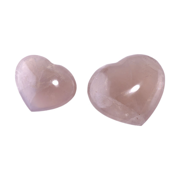 Rose Quartz 30-40mm Heart - DS ROCK SHOP