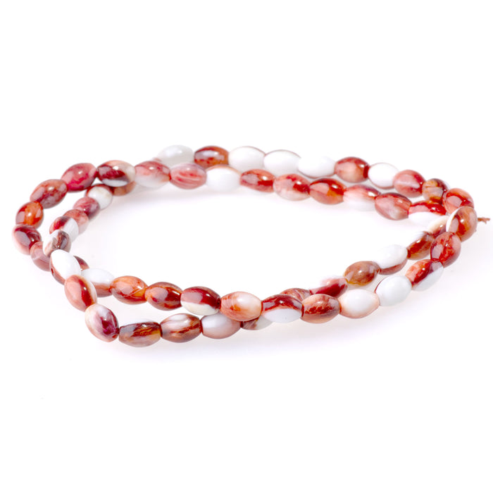 Spiny Oyster 5x7mm Red Barrel - 15-16 Inch