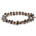 This is a Dakota Stones 4x6mm Smoky Quartz Corner Gemstone strand with table-cut cube beads in 15-16 inch strand.