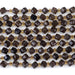 This is a Dakota Stones 4x6mm Smoky Quartz Corner Gemstone strand with table-cut cube beads in 15-16 inch strand.