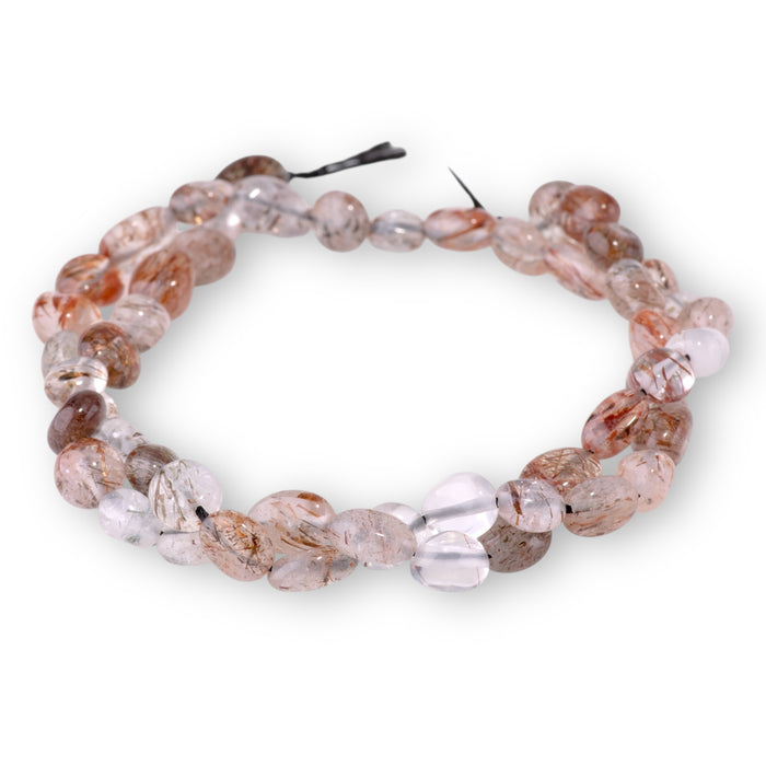 Red Black Super Seven 4x6-5x7mm Pebble A Grade - 15-16 Inch