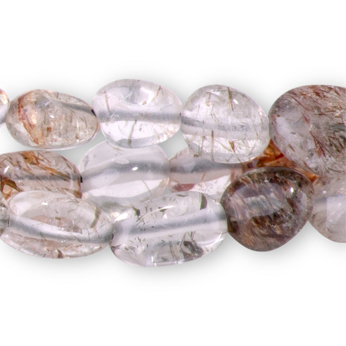 Red Black Super Seven 4x6-5x7mm Pebble A Grade - 15-16 Inch