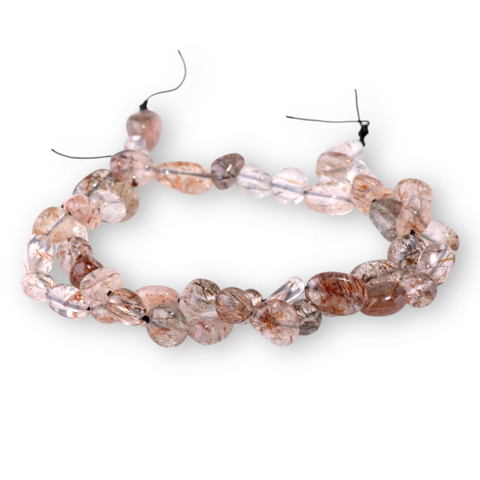 Red Black Super Seven 7x9-8x10mm Pebble A Grade - 15-16 Inch