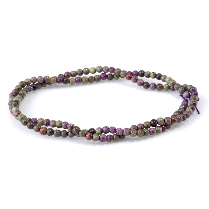 Atlantisite Stichtite 3mm Round - 15-16 Inch