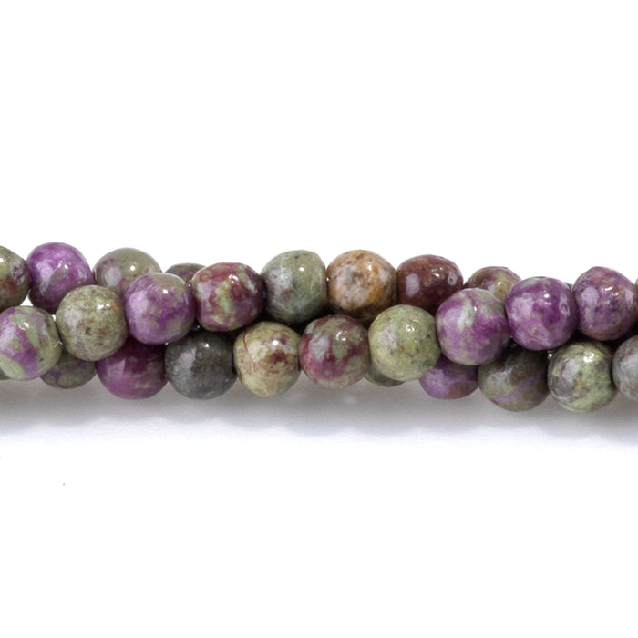 Atlantisite Stichtite 3mm Round - 15-16 Inch
