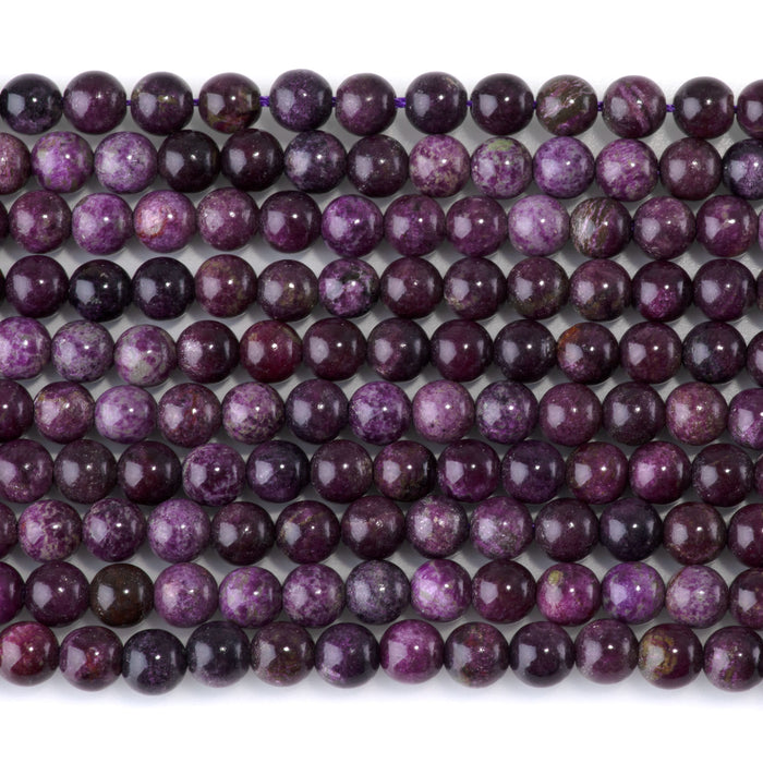 Purple Stichtite 6mm Round Beads - 15-16 Inch