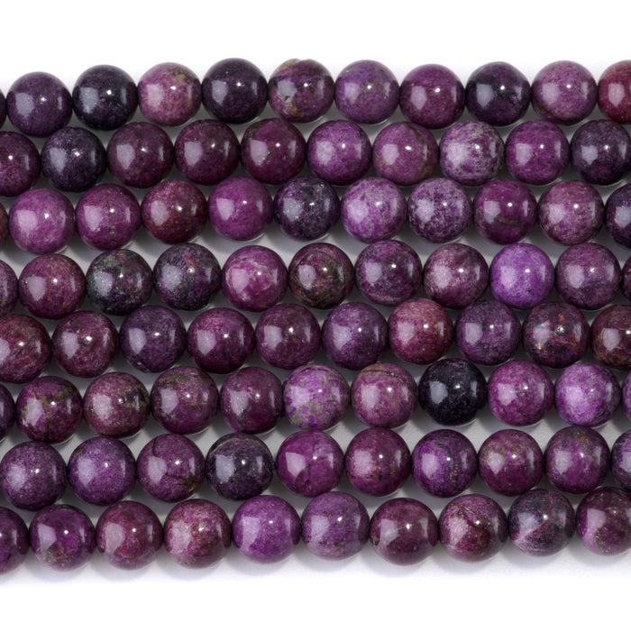 Purple Stichtite 8mm Round Beads - 15-16 Inch