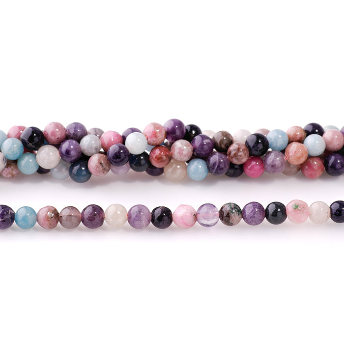 Mixed Sugilite 5mm Round - 15-16 Inch