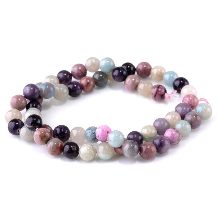 Mixed Sugilite 7mm Round - 15-16 Inch