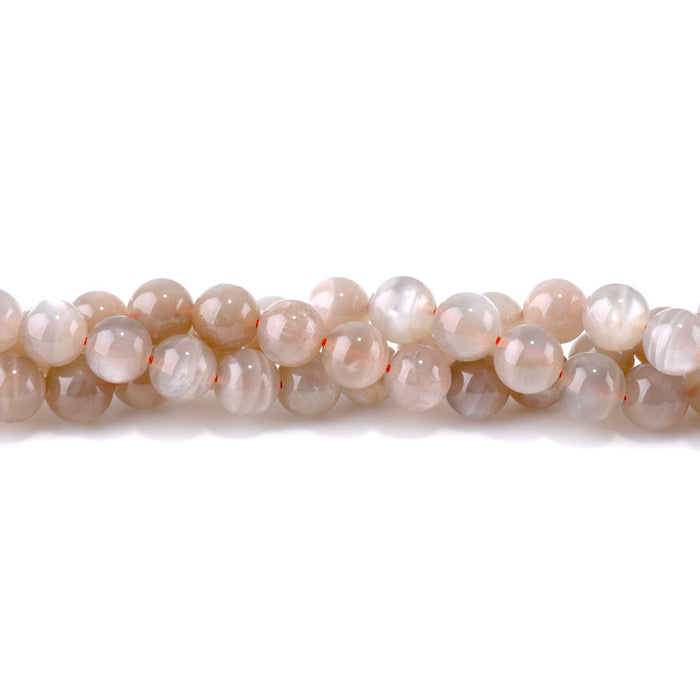 Bicolor Sunstone 10mm Round - 15-16 Inch