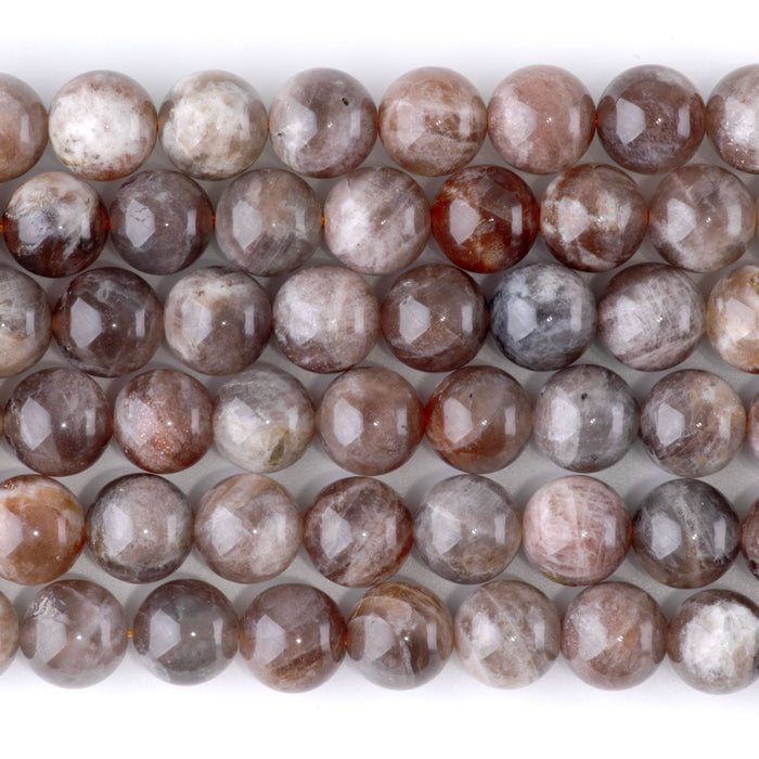 Copper Sunstone 10mm Round - 15-16 Inch