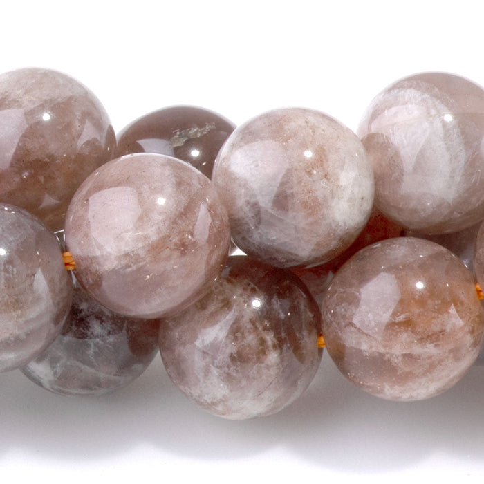 Copper Sunstone 10mm Round - 15-16 Inch