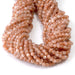This is a Dakota Stones 4mm Sunstone Microfaceted Gemstone strand with A grade round beads in 15-16 inch strand.