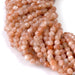 This is a Dakota Stones 4mm Sunstone Microfaceted Gemstone strand with A grade round beads in 15-16 inch strand.