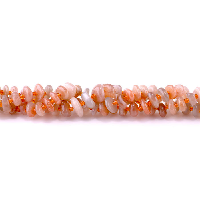 Golden Sunstone 5x8mm Chip - 15-16 Inch