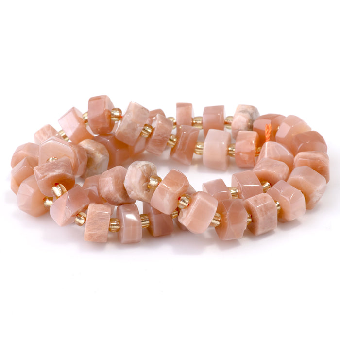 Sunstone 6x10-13mm Faceted Wheel - 15-16 Inch