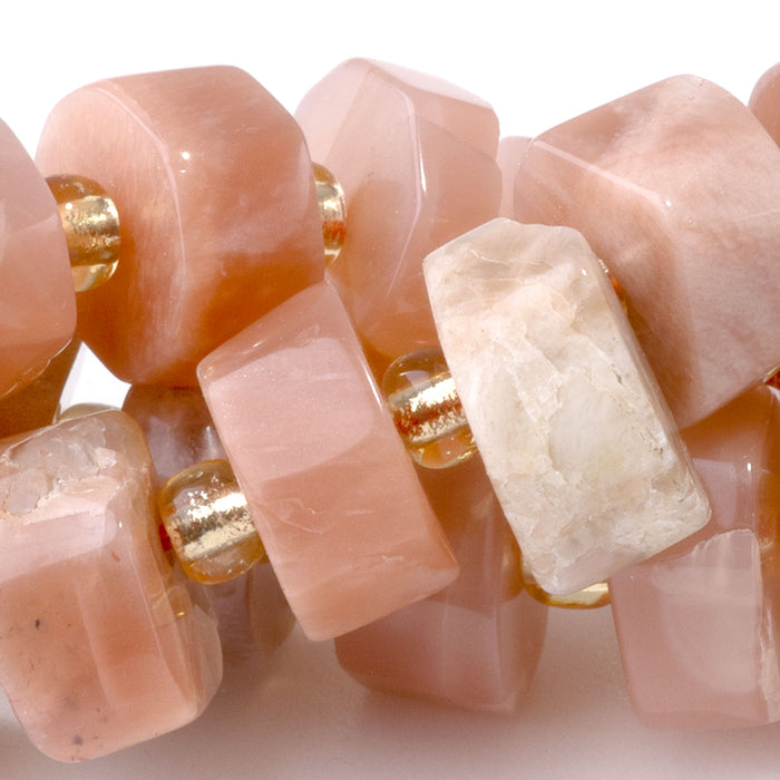 Sunstone 6x10-13mm Faceted Wheel - 15-16 Inch