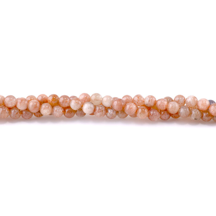 Golden Sunstone  6mm Round - 15-16"