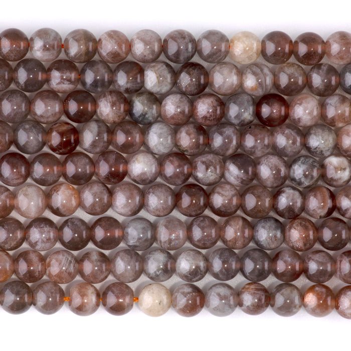 Copper Sunstone 6mm Round - 15-16 Inch
