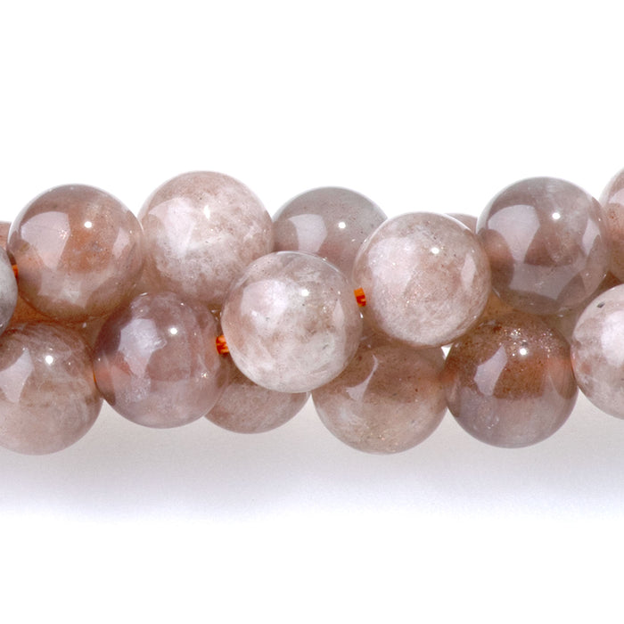 Copper Sunstone 6mm Round - 15-16 Inch