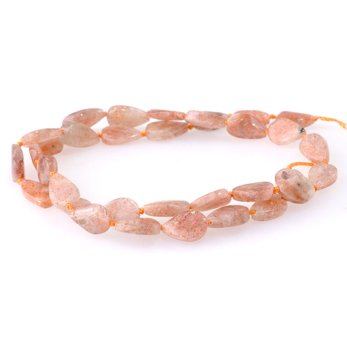 Golden Sunstone 7x10-8x12mm Tear Drop - 15-16 Inch