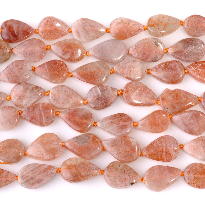 Golden Sunstone 7x10-8x12mm Tear Drop - 15-16 Inch