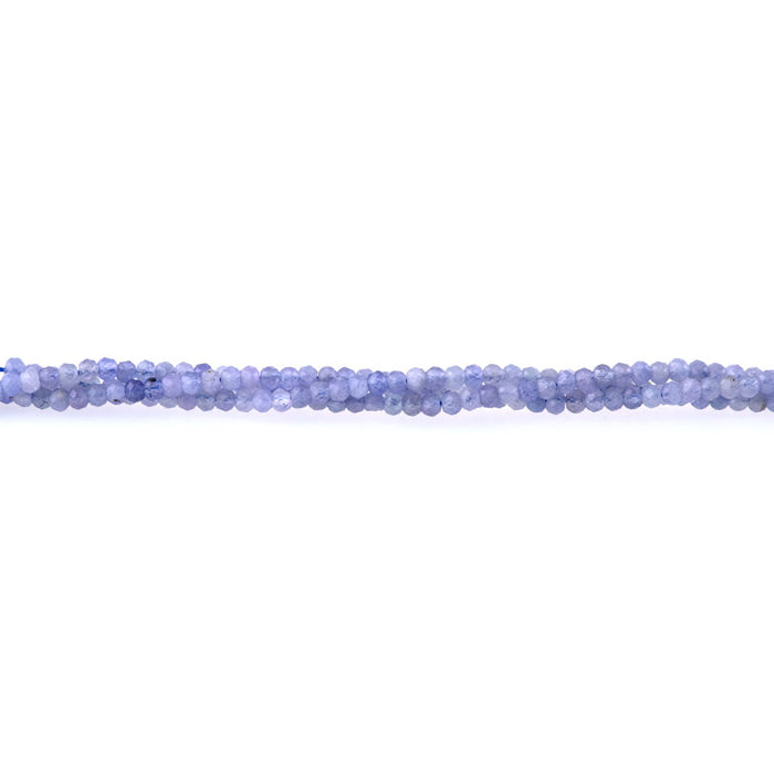 Tanzanite 2x3mm Rondelle Faceted AA Grade - 15-16 Inch