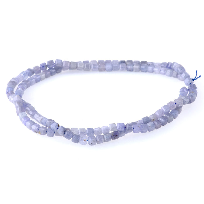 Tanzanite 3mm Table Cut Cube A Grade - 15-16 Inch