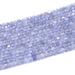 This is a Dakota Stones 3mm Tanzanite Gemstone strand with A grade table-cut cube beads in 15-16 inch strand.