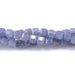 This is a Dakota Stones 3mm Tanzanite Gemstone strand with A grade table-cut cube beads in 15-16 inch strand.