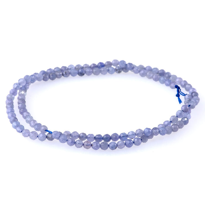 Tanzanite 3mm Round Faceted AAA Grade - 15-16 Inch